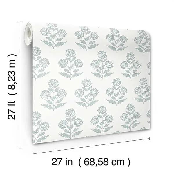 Antonina Vella Souci - Pale Blue Wallpaper | Buy Online Antonina Vella Souci wallpaper, color Pale Blue, SKU VP1431