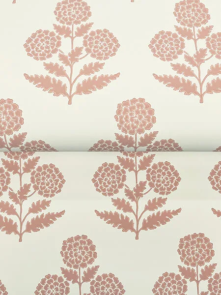 Antonina Vella Souci - Rose Wallpaper | Buy Online Antonina Vella Souci wallpaper, color Rose, SKU VP1434