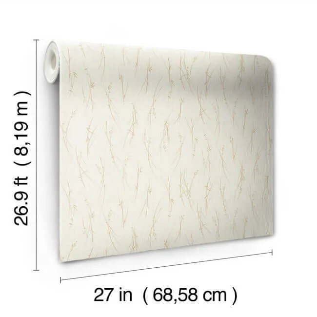 Antonina Vella Sprigs - Cream & Gold Wallpaper | Buy Online Antonina Vella Sprigs wallpaper, color Cream & Gold, SKU MD7192
