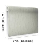 Antonina Vella Sprigs wallpaper, color Eucalyptus & Silver, SKU MD7194
