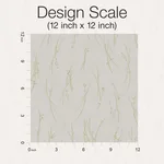 Antonina Vella Sprigs wallpaper, color Light Grey & Gold, SKU MD7191
