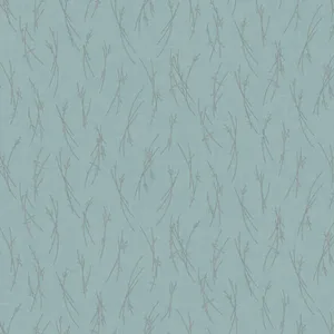 Antonina Vella Sprigs wallpaper, color Smokey Blue & Silver, SKU MD7193