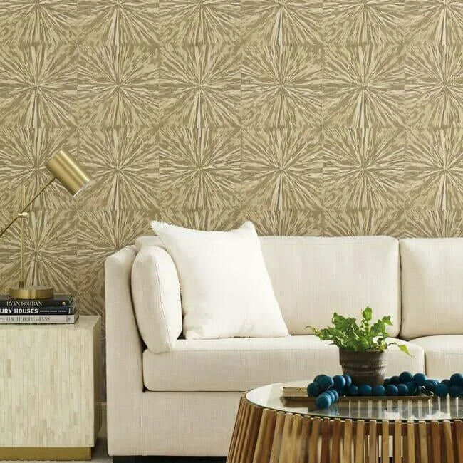 Antonina Vella Squareburst wallpaper, color Light Gold, SKU OG0502