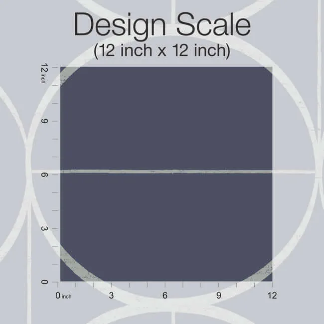 Antonina Vella Sun Circles wallpaper, color Blue & Silver, SKU MD7204
