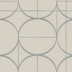 Antonina Vella Sun Circles wallpaper, color Taupe & Silver, SKU MD7201