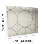 Antonina Vella Sun Circles - Taupe & Silver Wallpaper | Buy Online Antonina Vella Sun Circles wallpaper, color Taupe & Silver, SKU MD7201