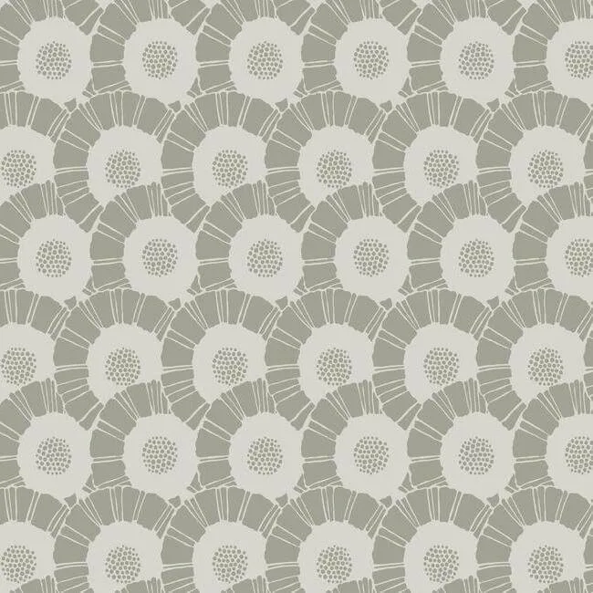 Antonina Vella Coco Bloom wallpaper, color White, SKU CA1557