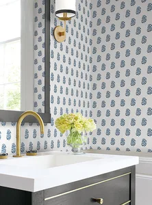 Antonina Vella Sylvie wallpaper, color Indigo, SKU VP1384