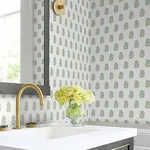 Antonina Vella Sylvie - Sky & Green Wallpaper | Buy Online Antonina Vella Sylvie wallpaper, color Sky & Green, SKU VP1385