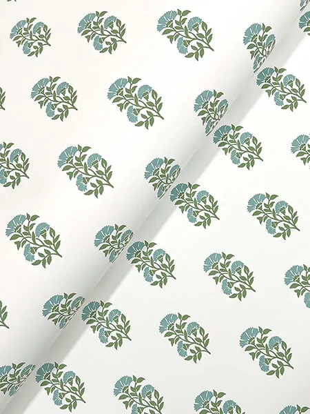Antonina Vella Sylvie - Sky & Green Wallpaper | Buy Online Antonina Vella Sylvie wallpaper, color Sky & Green, SKU VP1385