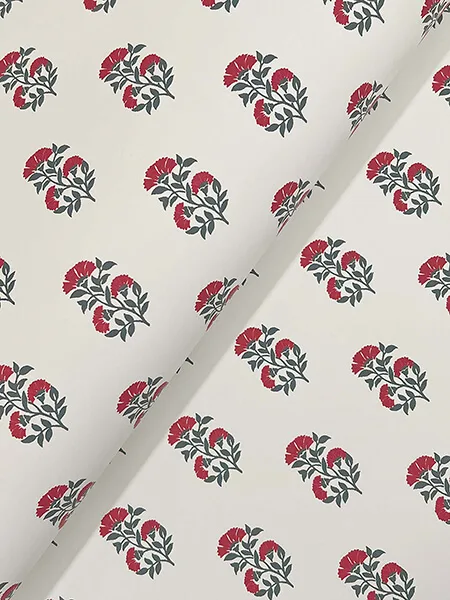 Antonina Vella Sylvie - Red & Charcoal Wallpaper | Buy Online Antonina Vella Sylvie wallpaper, color Red & Charcoal, SKU VP1381