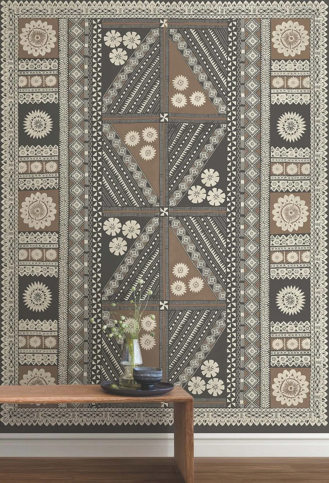 Antonina Vella Tapa Mural wallpaper, color Sienna, SKU AB3057M