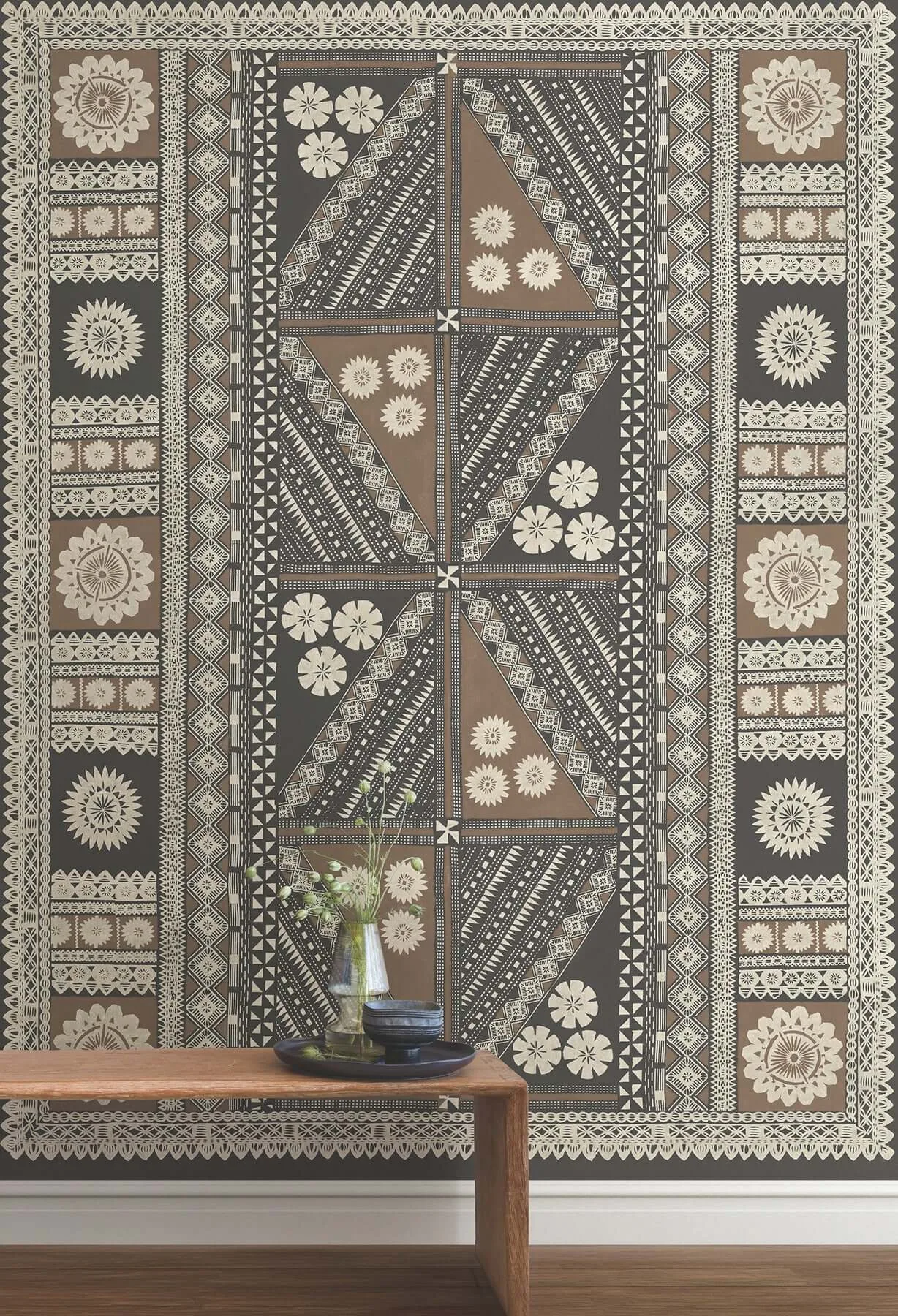 Antonina Vella Tapa Mural wallpaper, color Sienna, SKU AB3057M