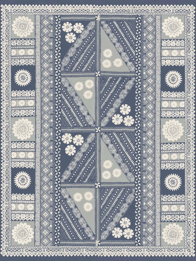 Antonina Vella Tapa Mural wallpaper, color Indigo, SKU AB3058M