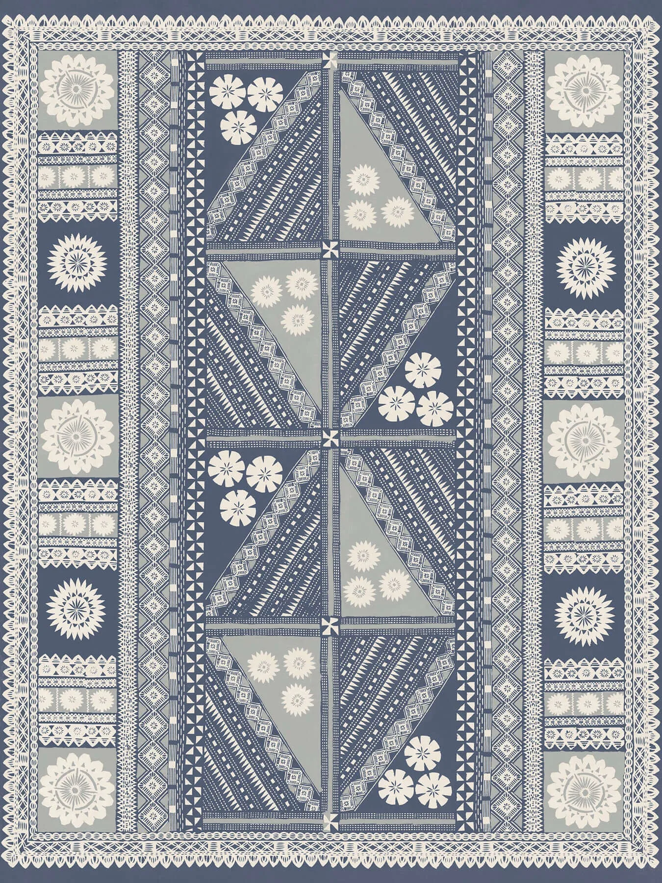 Antonina Vella Tapa Mural wallpaper, color Indigo, SKU AB3058M
