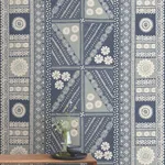 Antonina Vella Tapa Mural wallpaper, color Indigo, SKU AB3058M
