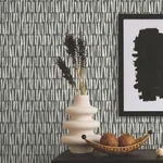 Antonina Vella Thatched - Black Wallpaper | Buy Online Antonina Vella Thatched wallpaper, color Black, SKU AB3042