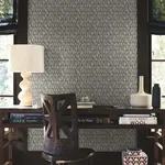 Antonina Vella Thatched - Black Wallpaper | Buy Online Antonina Vella Thatched wallpaper, color Black, SKU AB3042