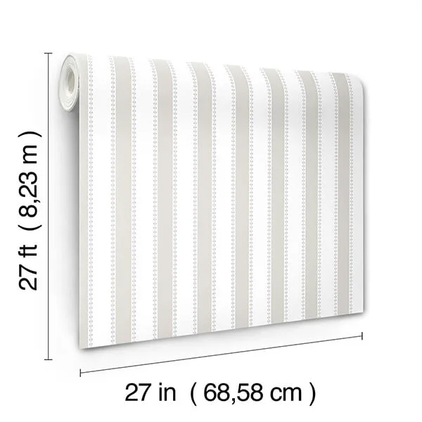Antonina Vella Tilford wallpaper, color Grey & White, SKU VP1373