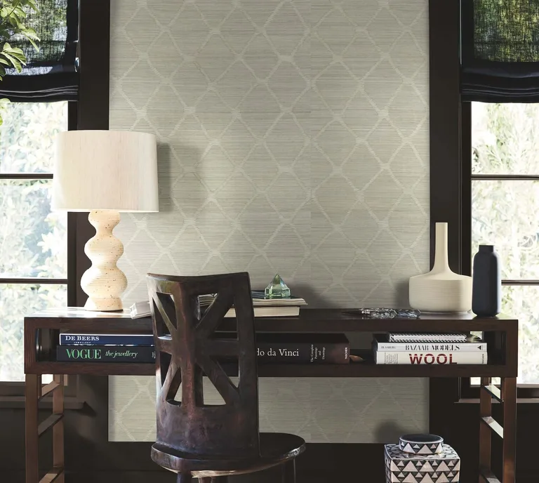 Antonina Vella Tonga wallpaper, color Putty, SKU AB3122