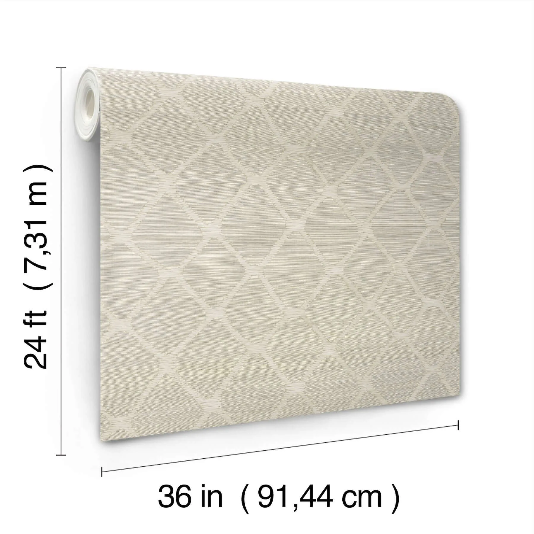 Antonina Vella Tonga - Putty Wallpaper | Buy Online Antonina Vella Tonga wallpaper, color Putty, SKU AB3122