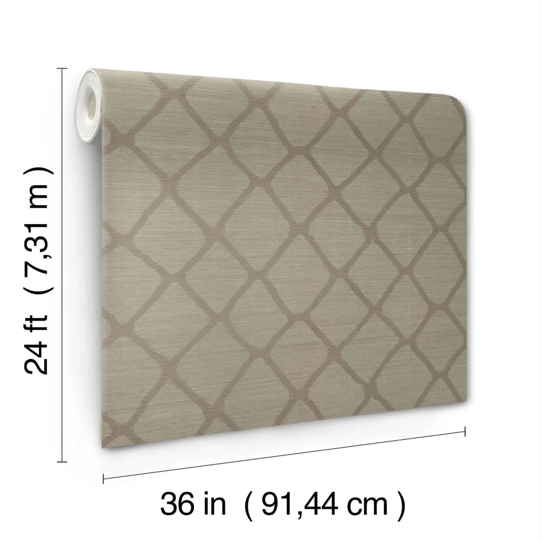 Antonina Vella Tonga - Taupe Wallpaper | Buy Online Antonina Vella Tonga wallpaper, color Taupe, SKU AB3123