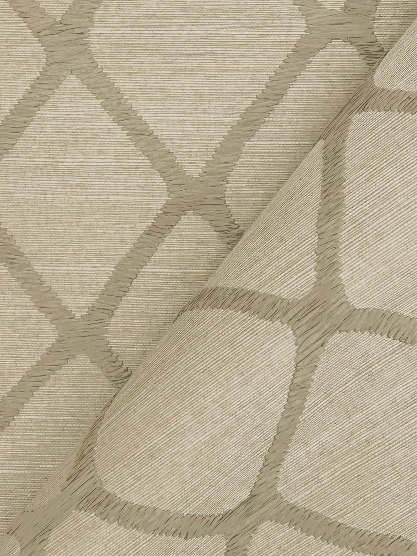 Antonina Vella Tonga - Taupe Wallpaper | Buy Online Antonina Vella Tonga wallpaper, color Taupe, SKU AB3123