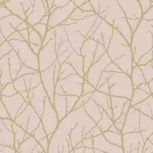 Antonina Vella Trees Silhouette wallpaper, color Beige & Gold, SKU MD7122