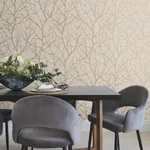 Antonina Vella Trees Silhouette - Beige & Gold Wallpaper | Buy Online Antonina Vella Trees Silhouette wallpaper, color Beige & Gold, SKU MD7122