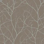 Antonina Vella Trees Silhouette - Mocha & Silver Wallpaper | Buy Online Antonina Vella Trees Silhouette wallpaper, color Mocha & Silver, SKU MD7121