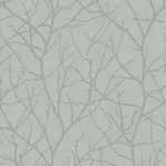 Antonina Vella Trees Silhouette - Smokey Blue & Silver Wallpaper | Buy Online Antonina Vella Trees Silhouette wallpaper, color Smokey Blue & Silver, SKU MD7123