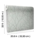 Antonina Vella Trees Silhouette - Smokey Blue & Silver Wallpaper | Buy Online Antonina Vella Trees Silhouette wallpaper, color Smokey Blue & Silver, SKU MD7123