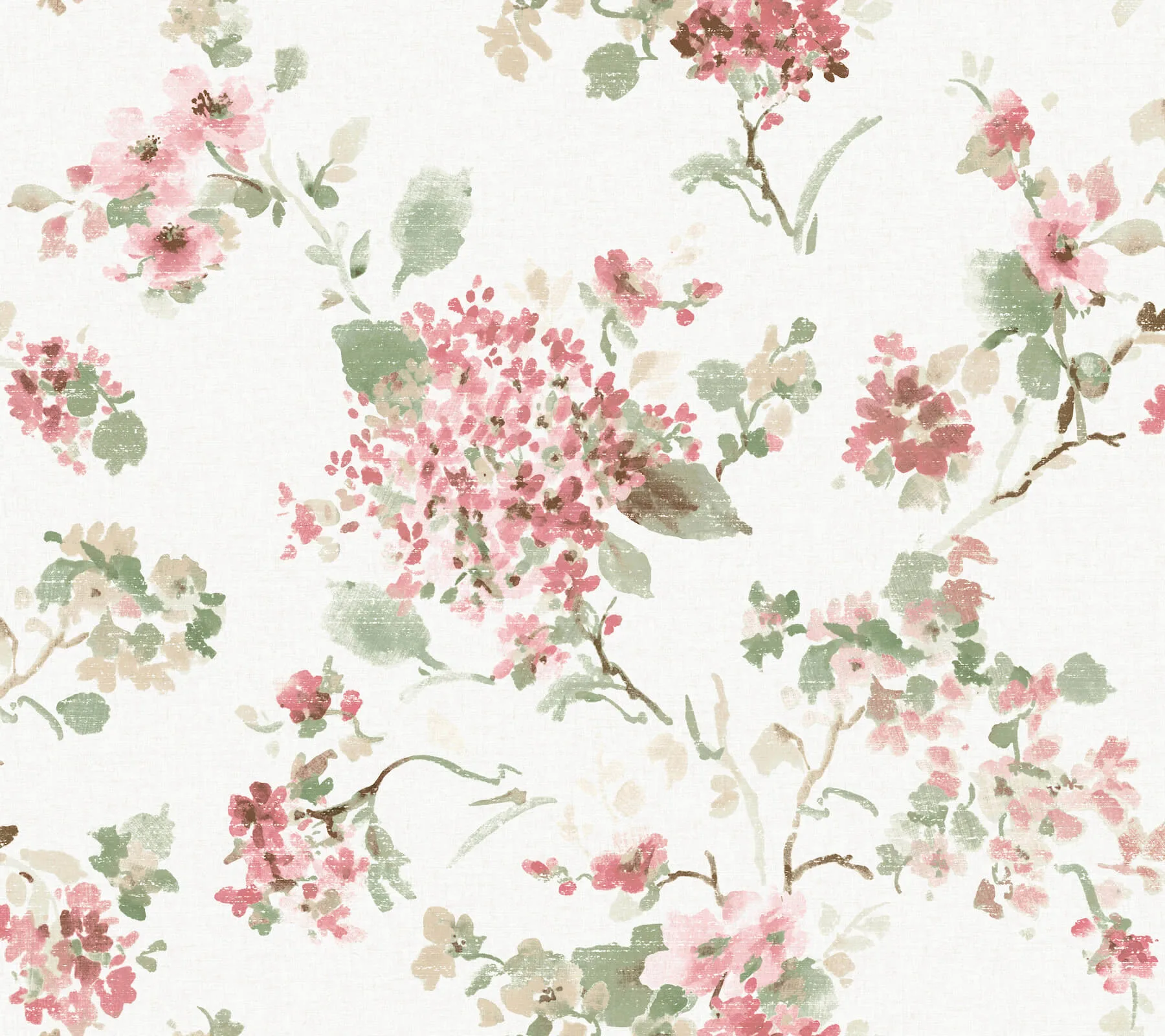 Antonina Vella Veiled Garden wallpaper, color Pink, SKU LL3231