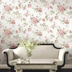 Antonina Vella Veiled Garden - Pink Wallpaper | Buy Online Antonina Vella Veiled Garden wallpaper, color Pink, SKU LL3231