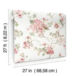 Antonina Vella Veiled Garden - Pink Wallpaper | Buy Online Antonina Vella Veiled Garden wallpaper, color Pink, SKU LL3231
