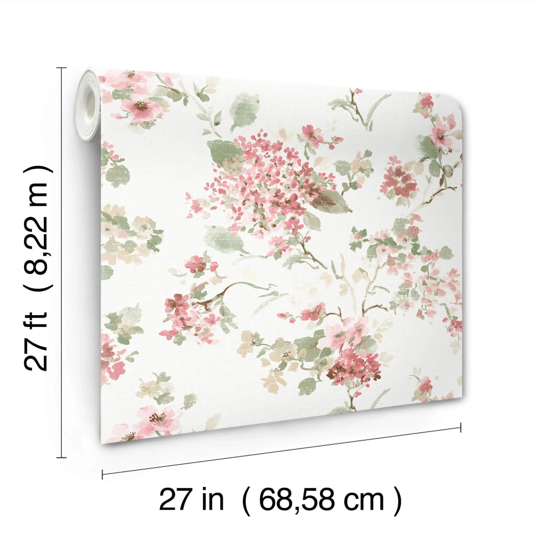 Antonina Vella Veiled Garden - Pink Wallpaper | Buy Online Antonina Vella Veiled Garden wallpaper, color Pink, SKU LL3231