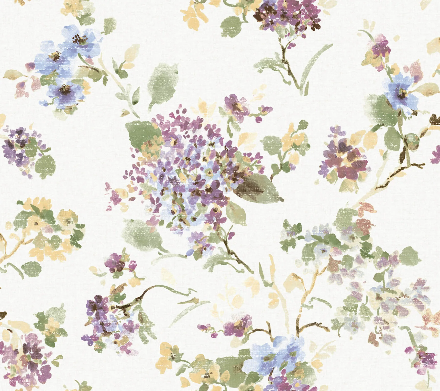 Antonina Vella Veiled Garden wallpaper, color Plum, SKU LL3232