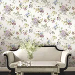 Antonina Vella Veiled Garden - Plum Wallpaper | Buy Online Antonina Vella Veiled Garden wallpaper, color Plum, SKU LL3232