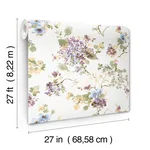 Antonina Vella Veiled Garden - Plum Wallpaper | Buy Online Antonina Vella Veiled Garden wallpaper, color Plum, SKU LL3232