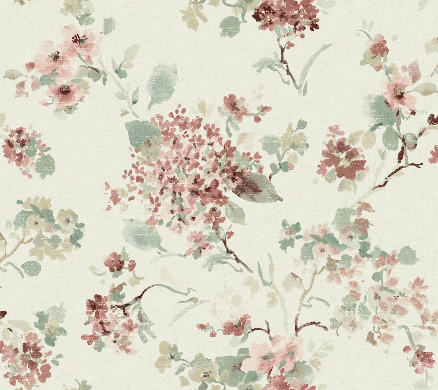 Antonina Vella Veiled Garden wallpaper, color Rose, SKU LL3230