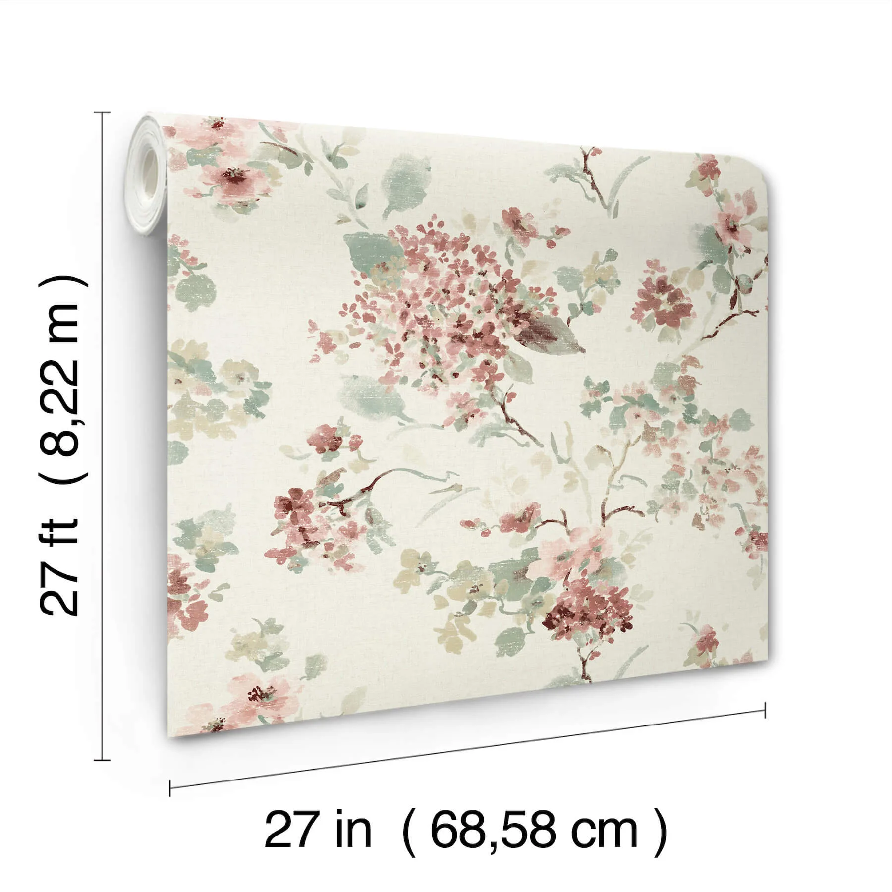 Antonina Vella Veiled Garden - Rose Wallpaper | Buy Online Antonina Vella Veiled Garden wallpaper, color Rose, SKU LL3230