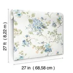 Antonina Vella Veiled Garden - Sky Blue Wallpaper | Buy Online Antonina Vella Veiled Garden wallpaper, color Sky Blue, SKU LL3229