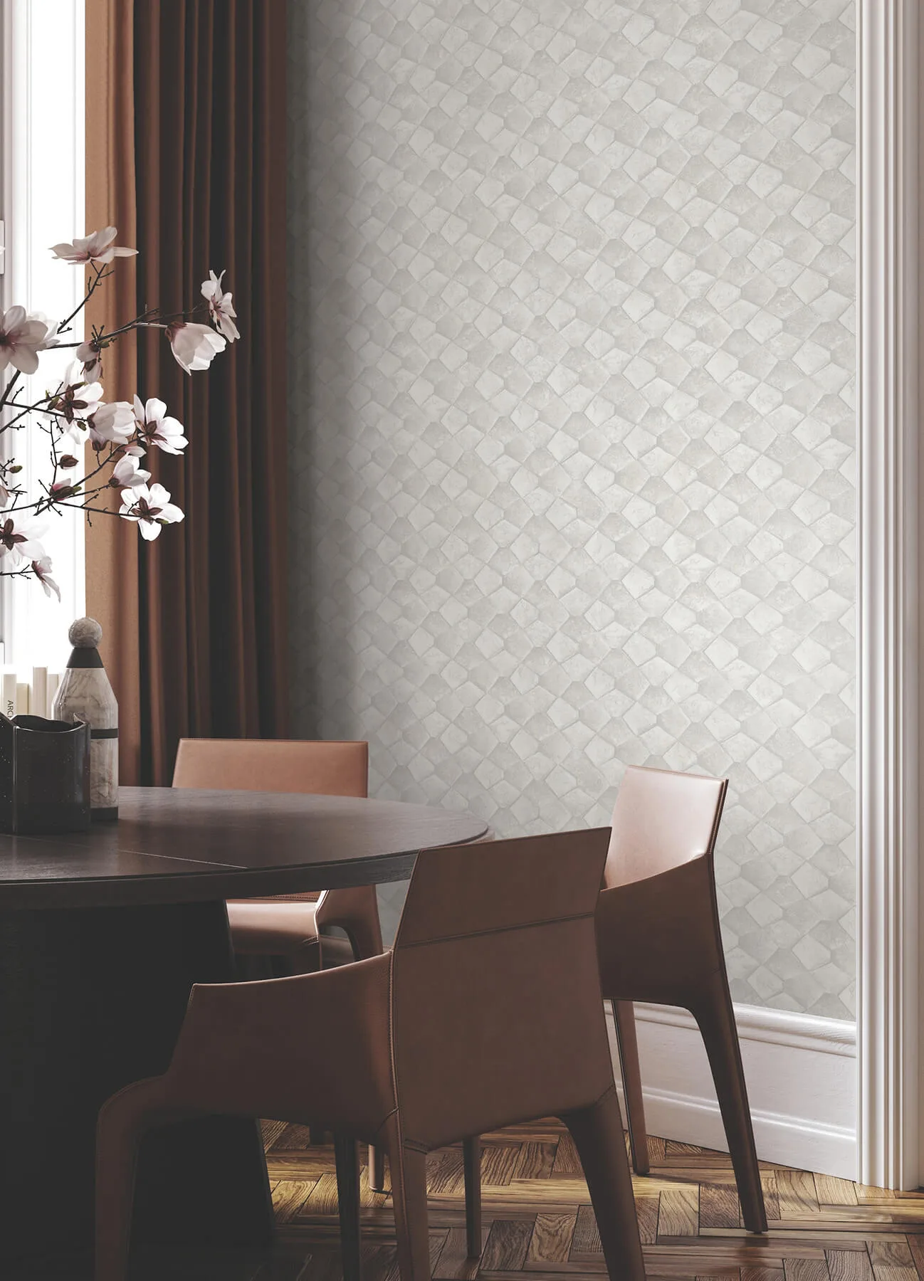 Antonina Vella Waterford wallpaper, color Dove, SKU MA34906