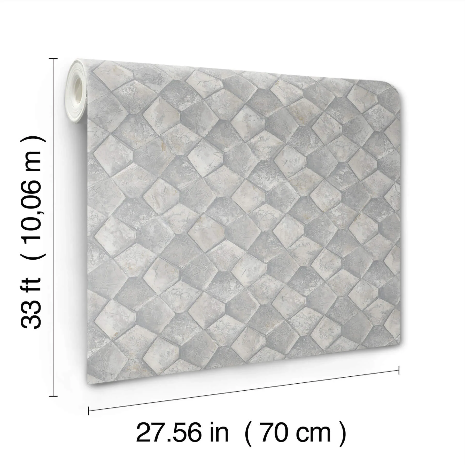 Antonina Vella Waterford - Grey Wallpaper | Buy Online Antonina Vella Waterford wallpaper, color Grey, SKU MA34907