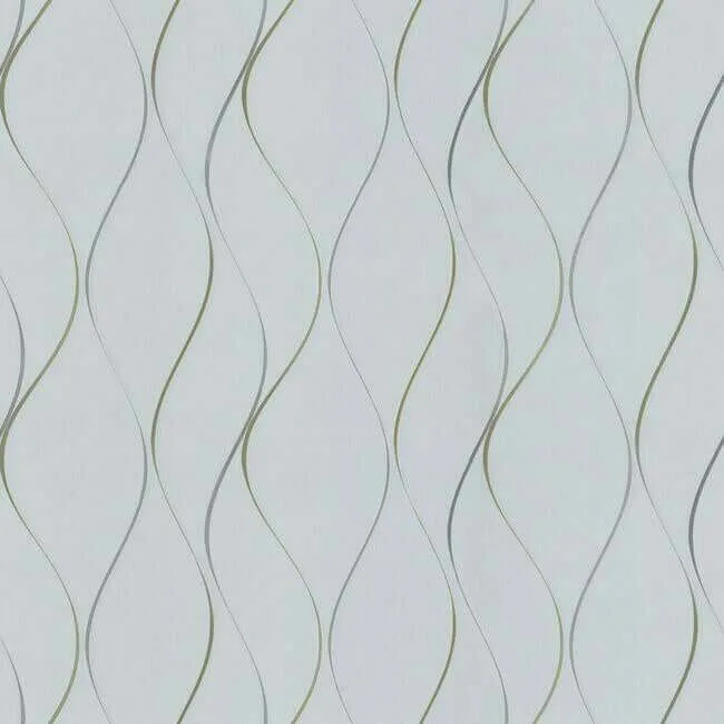 Antonina Vella Wavy Stripe wallpaper, color Light Blue, SKU DD3701