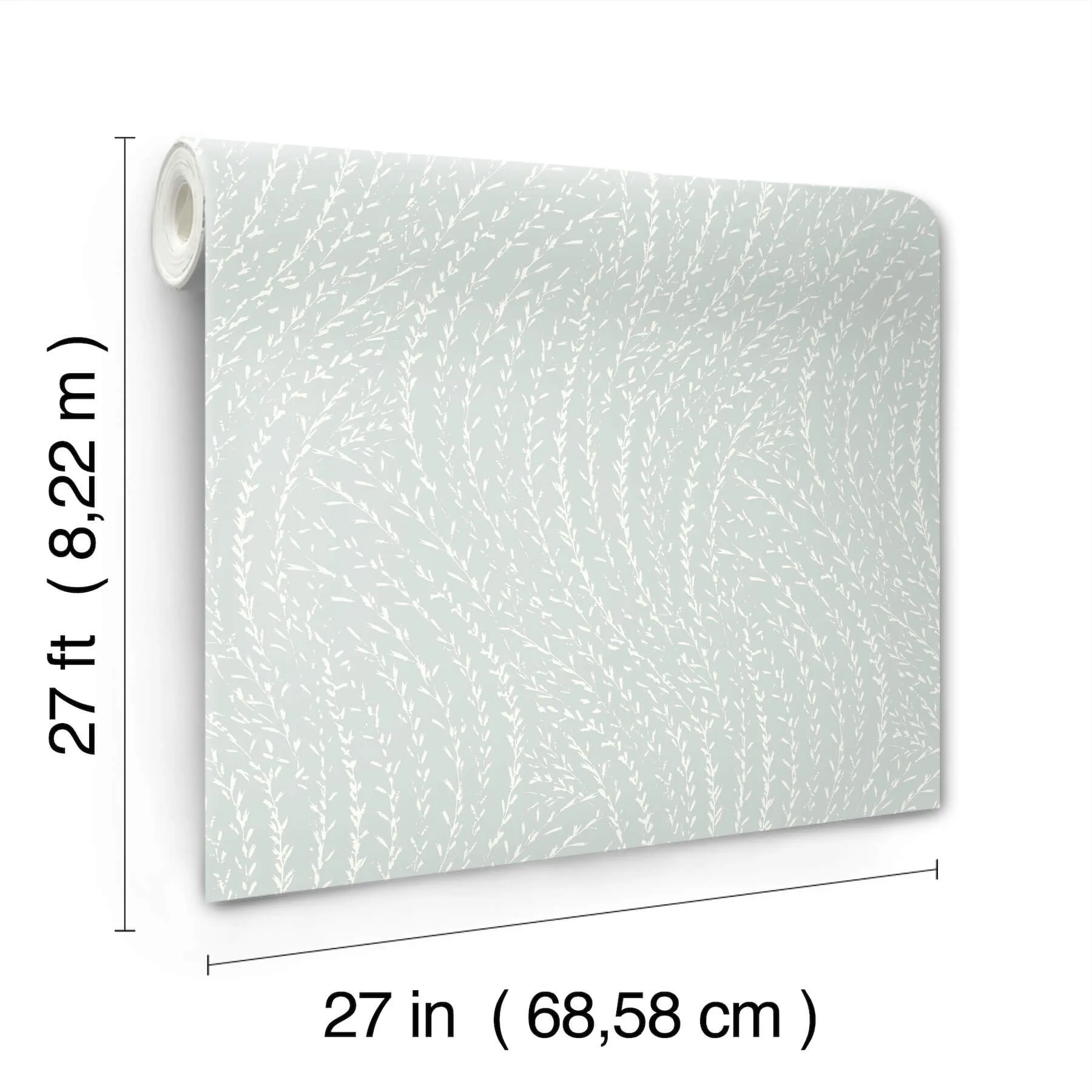 Antonina Vella Willow Song - Light Blue Wallpaper | Buy Online Antonina Vella Willow Song wallpaper, color Light Blue, SKU LL3220