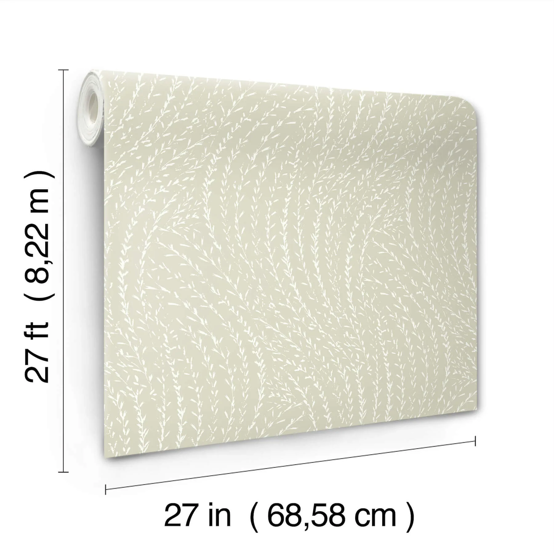 Antonina Vella Willow Song wallpaper, color Sage, SKU LL3221