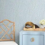 Antonina Vella Willow Song - Sky Blue Wallpaper | Buy Online Antonina Vella Willow Song wallpaper, color Sky Blue, SKU LL3223