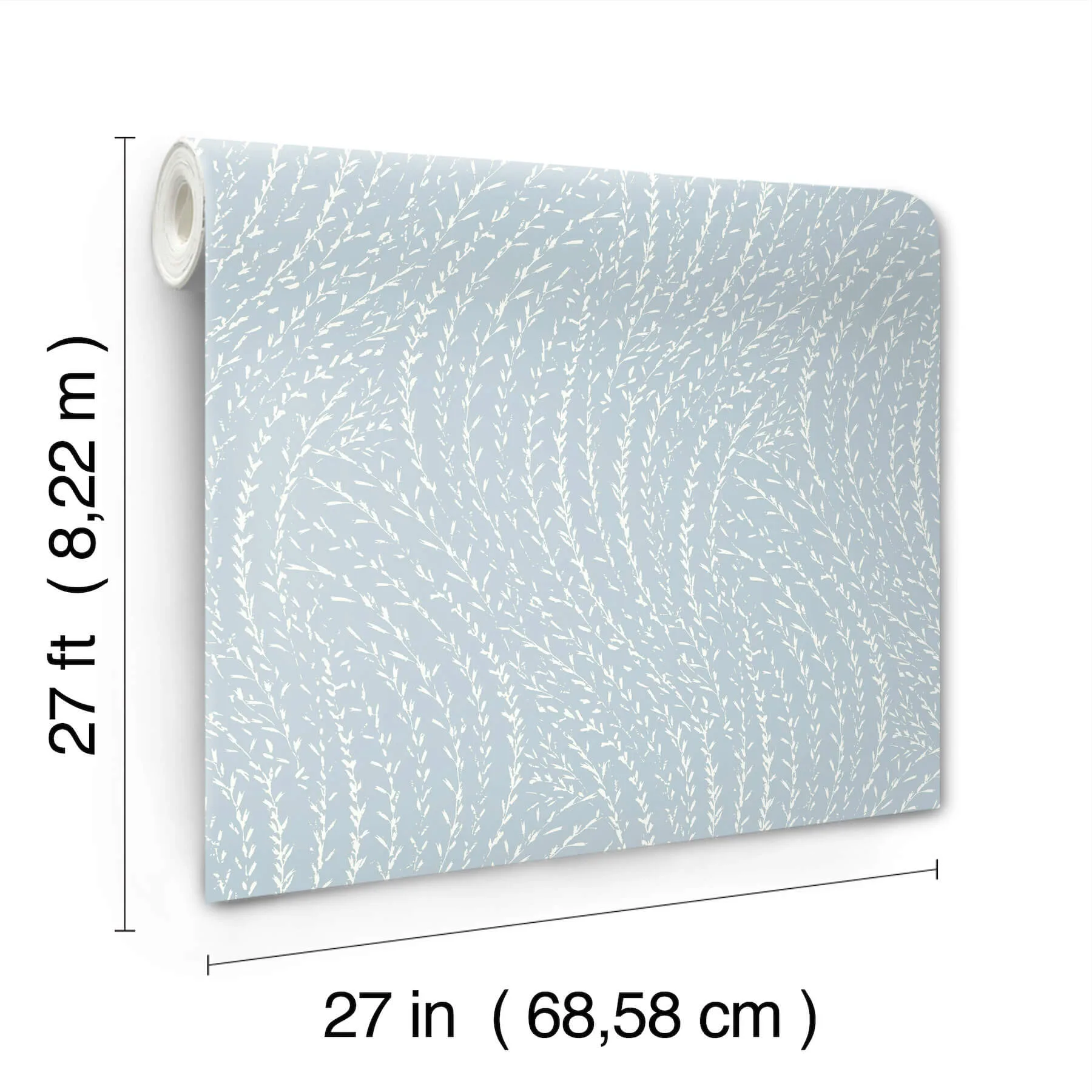 Antonina Vella Willow Song - Sky Blue Wallpaper | Buy Online Antonina Vella Willow Song wallpaper, color Sky Blue, SKU LL3223