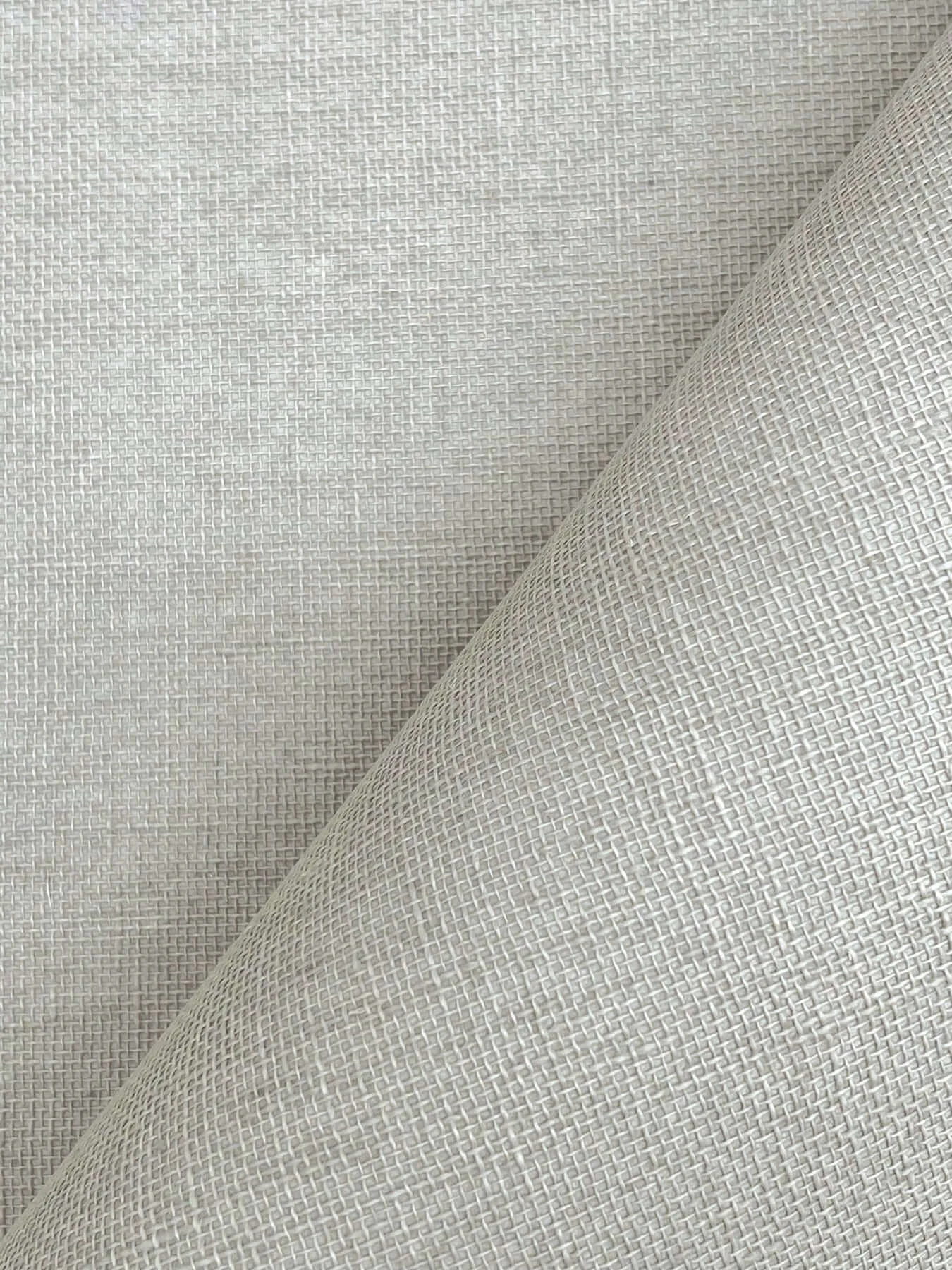 Antonina Vella Woven Linen - Dove Wallpaper | Buy Online Antonina Vella Woven Linen wallpaper, color Dove, SKU AB1804